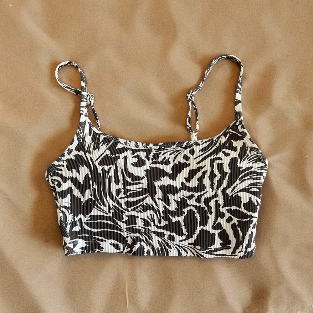Aerie ribbed longline bikini top